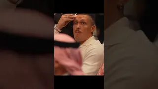 Usyk reacts to Fury vs Ngannou Knockdown #boxing #furyngannou #furyusyk