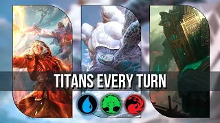 How to get free titans every turn! | TEMUR RAMP | Ranked standard MTG Arena Dominaria united