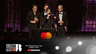 The 1975 win Mastercard British Album of the Year | The BRIT Awards 2019