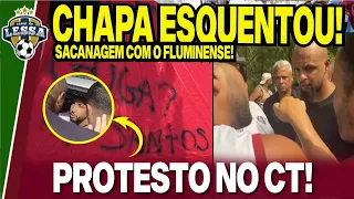 🚨CLIMA QUENTE! TORCEDORES PROTESTAM NO CT! FELIPE MELO E JORGE SÃO ABORDADOS!  GALO SACANEIA O FLU!