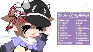 20 days of oc challenge in 1 video//Gacha Club