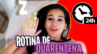 24 HORAS na QUARENTENA - Minha Rotina 100% REAL 🦠😢| Bela Bagunça