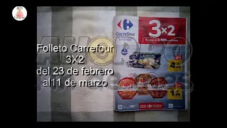 Folleto Carrefour 3X2 febrero 2024 #folleto #carrefour