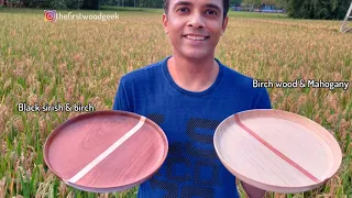 Make A Wooden Dinner Plate | Handmade Wooden Plate | DIY Woodworking