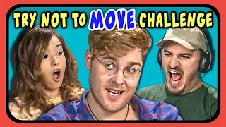 YouTubers Try Not To Move Challenge