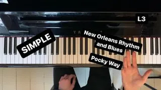 ABSOLUTE Beginners New Orleans Rhythm and Blues Piano. Lesson 3: Pocky Way (Tresillo)