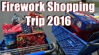 Firework Shopping Trip & Stash 2016