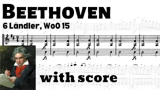 Beethoven: 6 Ländler, WoO 15 (with score)