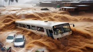 People are stranded, the bus is stuck! Major floods Djibouti Ethiopia, March 27, 2024