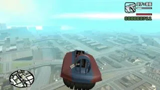 GTA san Andreas : CJ's usual trip to home in hovercraft. (KGGGDKP  cheat)