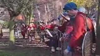 Bonnie Prince Charlie parade and battle Historical reenactment in Derby in 2011.