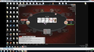 Guy flops straight flush on Pokerstars online poker game