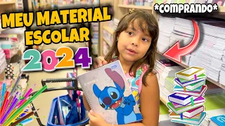 COMPREI MEU MATERIAL ESCOLAR TODO DO STITCH * voltas às aulas 2024 *