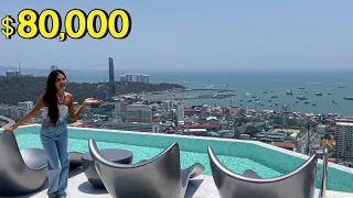 $80,000 (2.8M THB) Stunning Pattaya Beach View Condo for Sale | Thailand House Tour