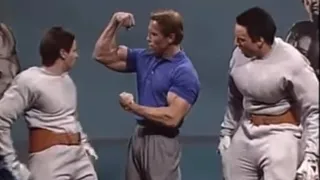 Arnold “Pumping Up” on SNL with Hans and Franz