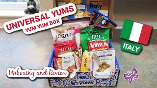 Italy UNIVERSAL YUMS Subscription Box Unboxing & Taste Test | November 2022 Yum-Yum Box