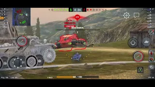 RED TANK IMPOSSIBLE TO PENETRATE  - 1.0K DAMAGE - 1 KILL in WOT BLITZ #wotblitzgameplay  #wotblitz