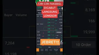 FAKE BID DICABUT , HARGA LONGSOR!!! LIAT CIRI CIRI FAKEBID INI #bidoffer #tapereading #belajarsaham