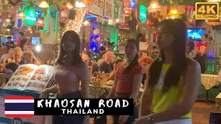 Khaosan Road Bangkok 4k