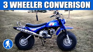 Honda 3 Wheeler Two Wheel Conversion Bike - IT'S A MONSTER FAT TIRE DIRT BIKE!