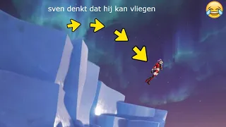 sven denkt da hij kan vliegen