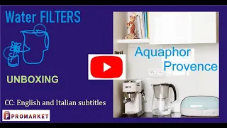 Unboxing the elegant, glass-like, but lightweight Aquaphor Provence filtration pitcher.