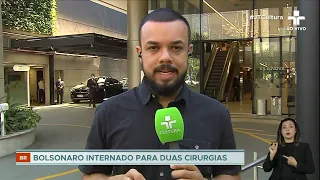 Ex-presidente Jair Bolsonaro está internado em SP e passará por duas cirurgias