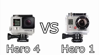 GoPro Hero 4 Silver VS GoPro Hero Video Quality Test Comparison
