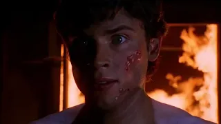 Smallville 2x20 - Clark is burnt alive