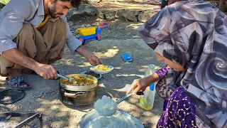 Making a Delicious vegetable stew for lunch | Nomadic Lifestyle