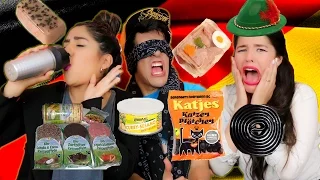 GERMANS STRANGE FOOD. YOU TASTE IT? | POLINESIO CHALLENGE LOS POLINESIOS