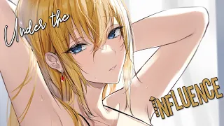 ♪ Nightcore - Under The Influence → Chris Brown (Lyrics) [TikTok Song]