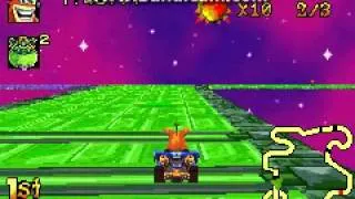 Crash Nitro Kart (GBA) - Defeating Velo (Final Boss)