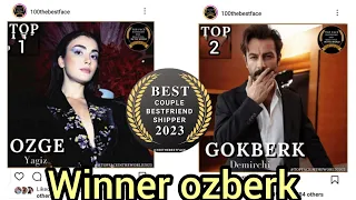 Ozberk Win Best Couple Bestfriend Shipper Award 2023