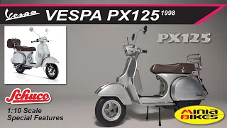 EP571 | VESPA PX125 (1998) | SCHUCO | 1:10 SCALE | SCOOTER | MINIATURE