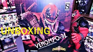 Hot toys Venompool Marvels Contest Of Champions unboxing