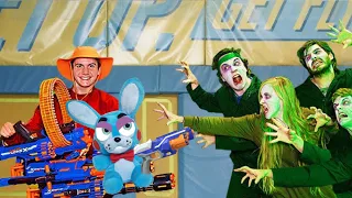 TOY BONNIE REACTS TO: If Nerf Fights Had Zombies 2 (Shiloh and Bros)