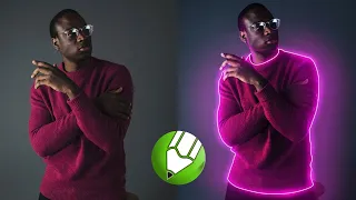 How to Create Glowing Lines on Portrait Image - Coreldraw Easy Tutorial