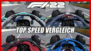 F1 22 Top Speed Vergleich | F1 2022