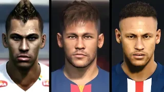 Neymar evolution from PES 2012 to PES 2020