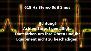 618 Hz Sinus Sound Test 0dB Stereo Beeper Wave Sound