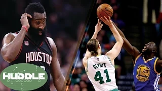 Is James Harden CHOKING vs Spurs? Draymond Green & Isaiah Thomas FIGHT Over Kelly Olynyk -The Huddle