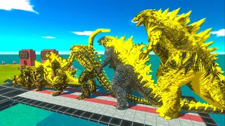 EVOLUTION of YELLOW DRAGON GODZILLA Size Comparison VS Team GODZILLA 2014 Ice Frostbite + BIOLLANTE