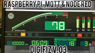Pre-OBD - DIY Digital Dashboard - Digifiz v.03: Python, pygame, MQTT and a 1976 VW bus!
