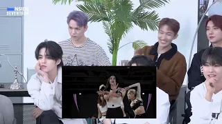 Seventeen reaction to blackpink pink venom dance practice