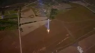 Тестовый полет РН «Falcon 9» на высоту 1км и обратная посадка!