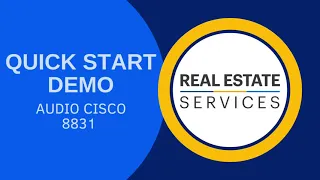 Quick Start Demo | Audio Cisco 8831