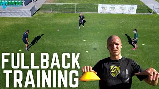 Fullback Soccer Training Session | Pro Footballer Position Specific Drills