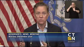 Governor Lamont's December 21, 2020 4PM Coronavirus Update