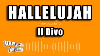 Il Divo - Hallelujah (Versión Karaoke)